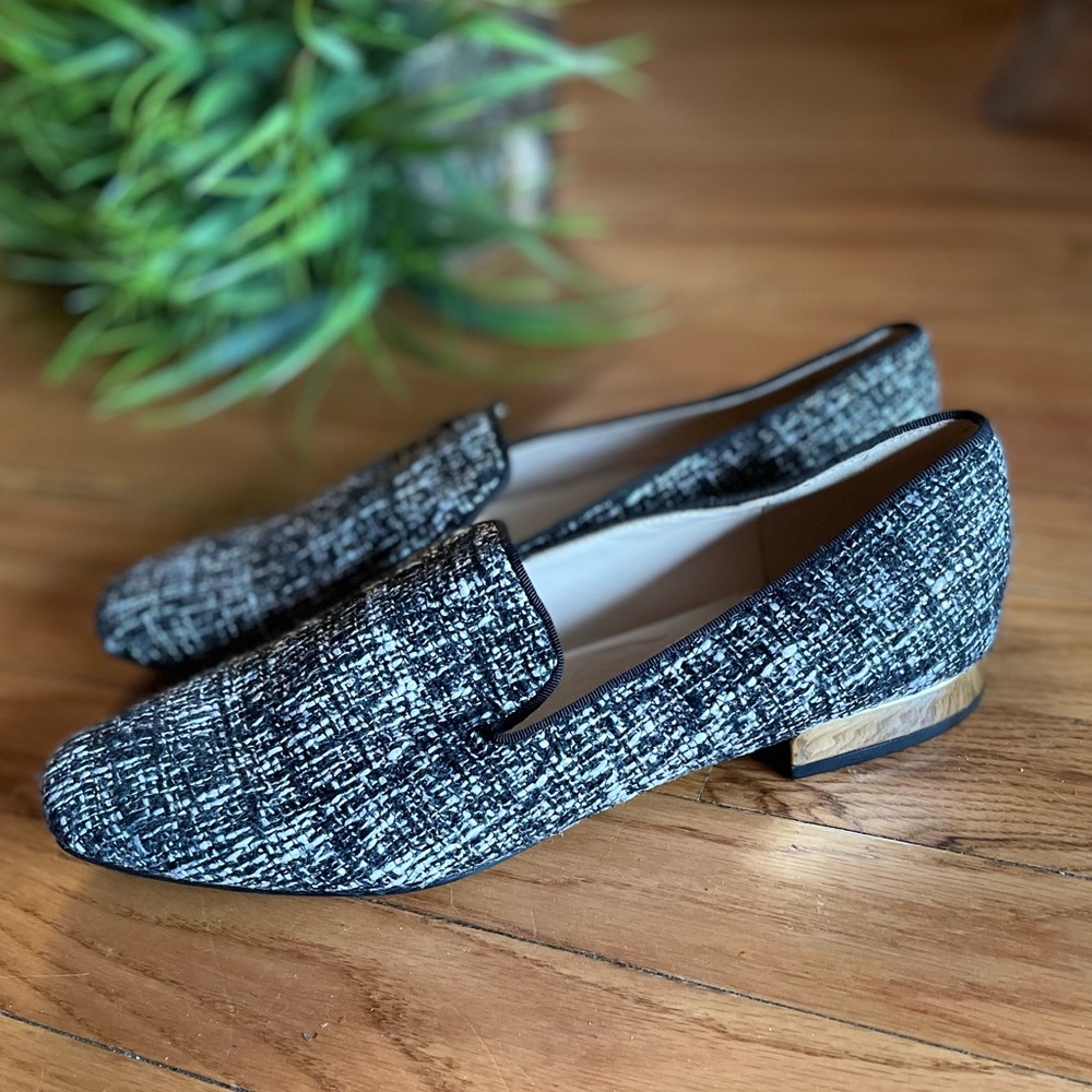 Nine West Lisette Blk/Wht Loafers